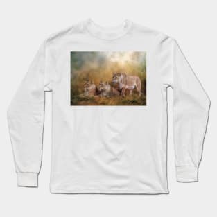 Lionesses watching the herd Long Sleeve T-Shirt